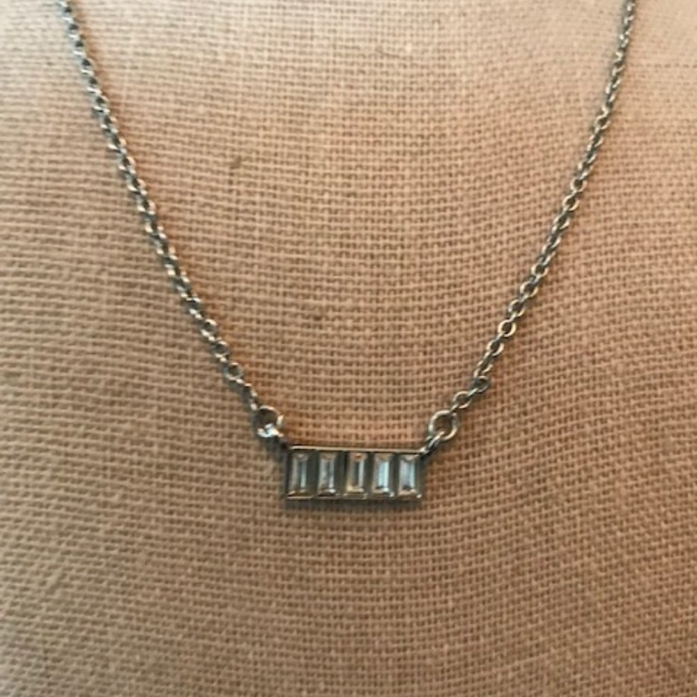 Lia Sophia - Cut Crystal & Silver Necklace